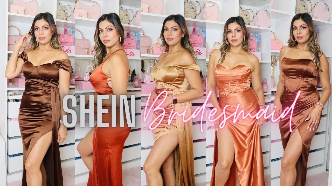 SHEIN Haul Wedding Bridesmaid Dresses TRY ON HAUL 2023 | FABIOLAG