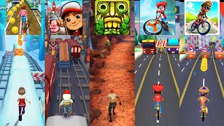 Subway Princess Runner 🆚 Temple Run 2 🆚 Subway Surfers 🆚 Golmaal Jr 🆚 Little Singham Cycle Race screenshot 5