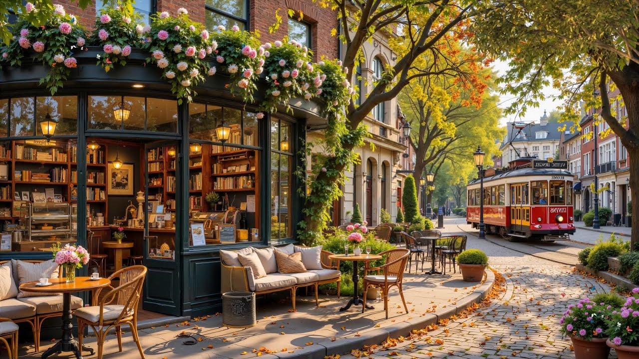 Spring Spring Cafe Spring Cafe Ambience 2026 ☀️ Gentle Jazz Relaxing Music for Positive ...