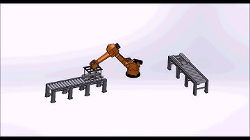 Industrial robot in SolidWorks