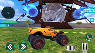 Space Robot monster trucks Transport Games - Lion Robot Car  transform Game | android gameplay screenshot 5