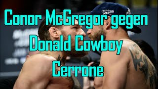 Conor Mcgregor Gegen Cowboy Donald Cerrone Tko Blitzsieg Kampf K.o Ko Ultimate Fighting Ufc 246 Vs