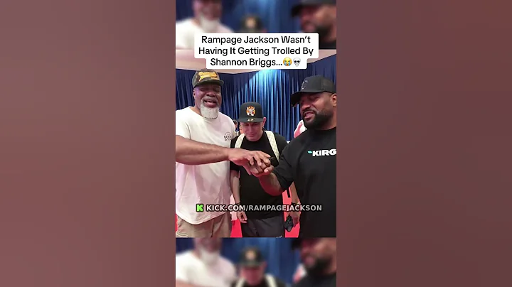 Rampage Jackson Was Getting Trolled By Shannon Briggs And Almost Lost It💀 #rampagejackson #rampage