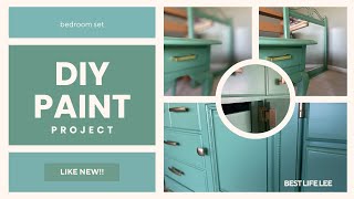 Turn old outdated furniture into a lux bedroom set!