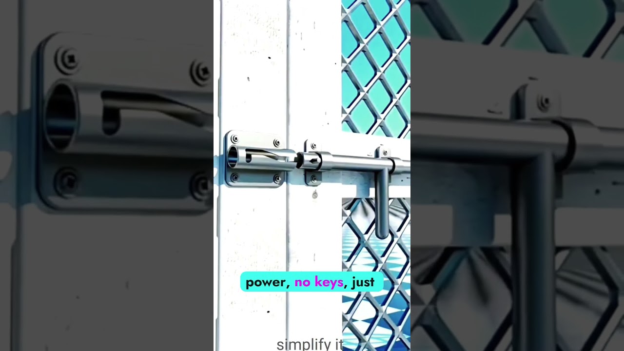Smart Gate Lock That Works Without Power | Genius DIY Hack 🔒