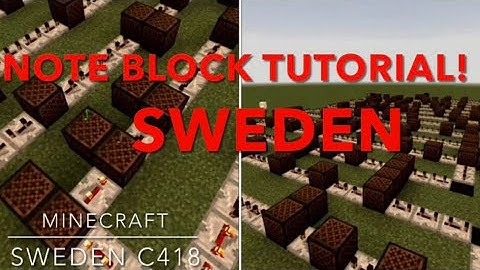 SWEDEN C418 [Full Note Block Tutorial] Minecraft 1.19