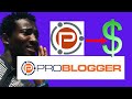 How to make money online on problogger