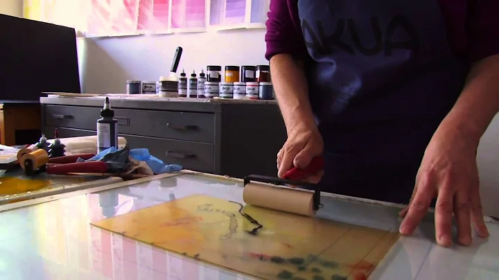 Hand-Pulled Monotype Printing with Akua Inks and P...