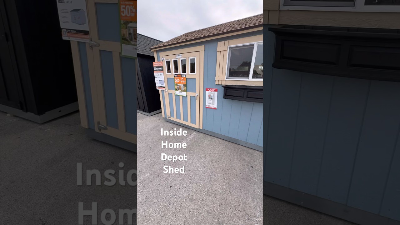 INSIDE A HOME DEPOT TUFF SHED THE SUNDANCE SERIES HOME DEPOT OFFERS DELIVERY & INSTALLATION 