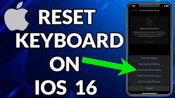 How To Reset Keyboard On IOS 16