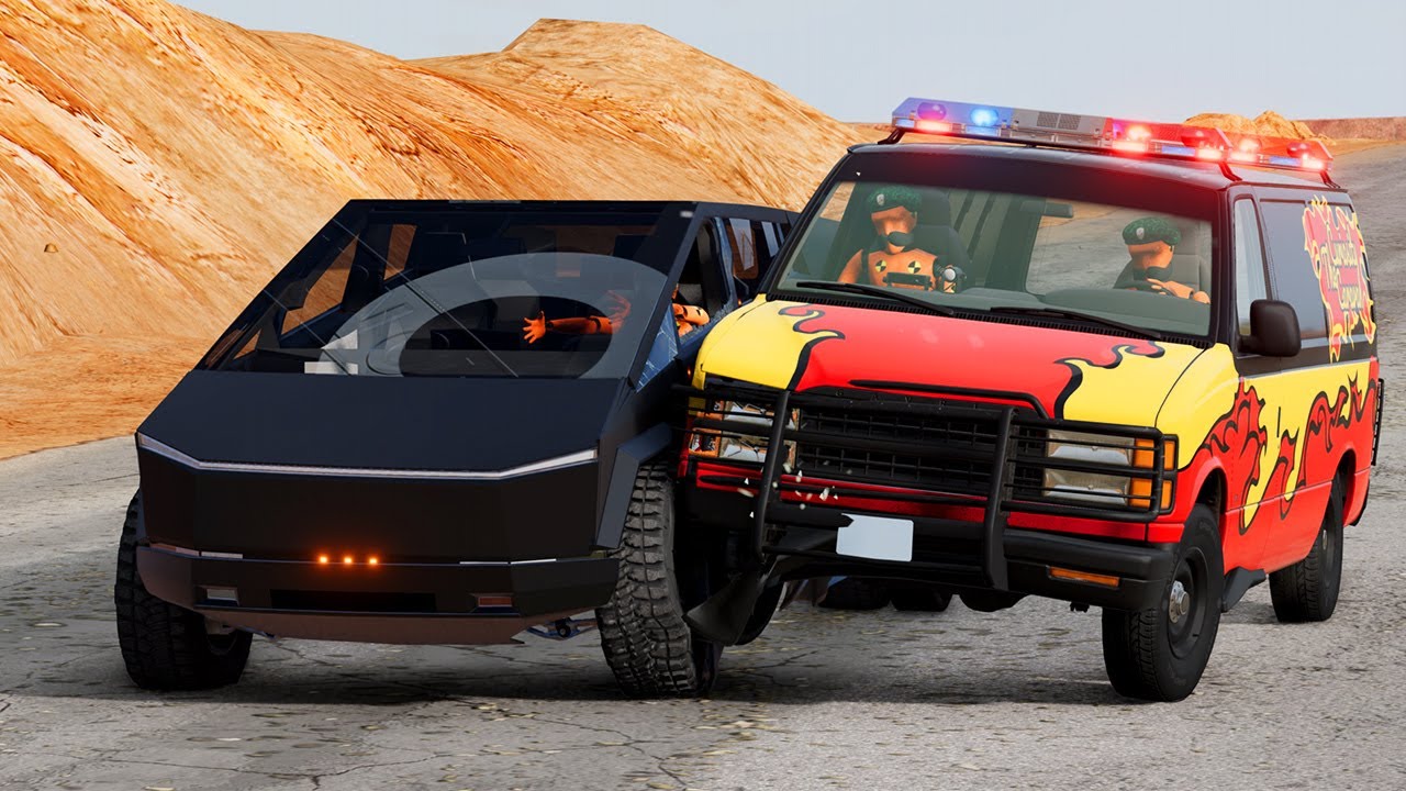 🤯 BeamNG.drive: When Road Rage Meets a Looooooooong Desert Road!