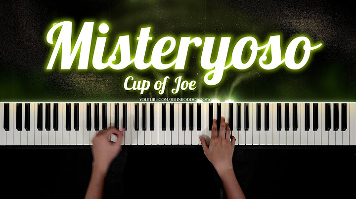 Misteryoso - Cup of Joe | Piano Cover with PIANO SHEET