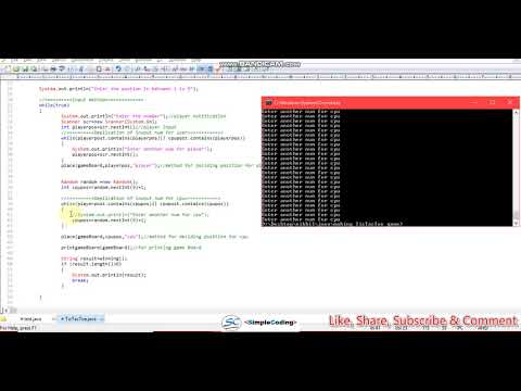 TicTacToe using java part 15 in hindi