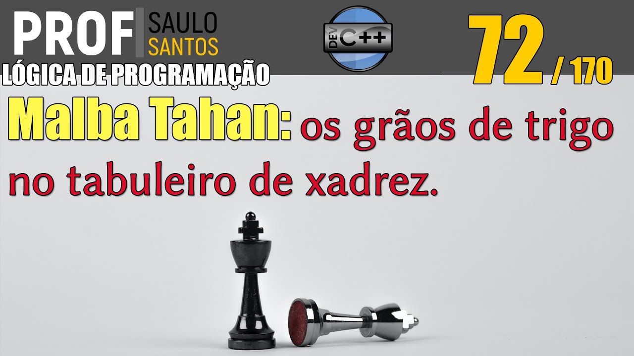 A lenda do tabuleiro de xadrez, Exercícios Matemática