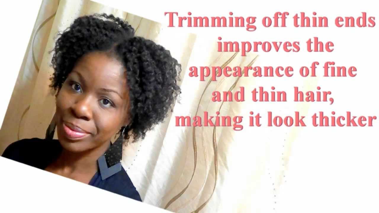 Natural Hair Trimming Is A Must For Fine Natural Hair Youtube