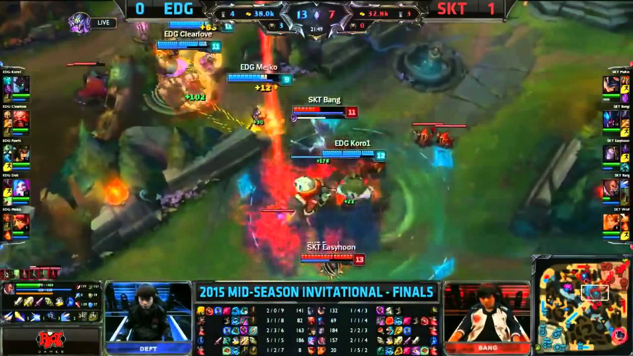 EDG Pawn Cassiopeia VS SKT Bengi Rek Sai Game 2 Highlights : 2015 MSI Final: Patch 5.9