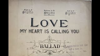 Love My Heart Is Calling You Eddie Elkins Orchestra On Columbia A3957 1923