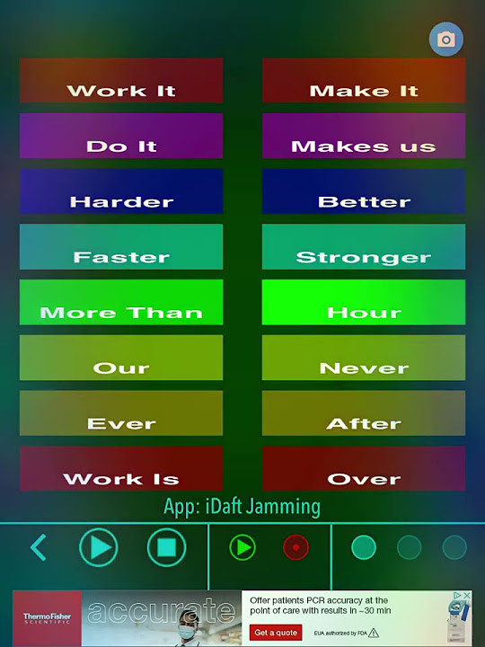 Work it make it do it makes us harder better faster stronger 