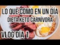 🍖FULL DAY OF EATING VLOG CARNIVORE | LO QUE COMO EN UN DIA VLOG CARNIVORO #1 | Manu Echeverri
