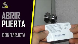 How to open a door without a key (With only a plastic card)