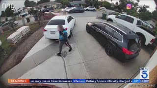 Amazon worker seen urinating in front of Pomona house