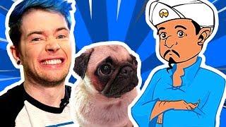 DOES THE AKINATOR KNOW DANTDM? (and his pugs)