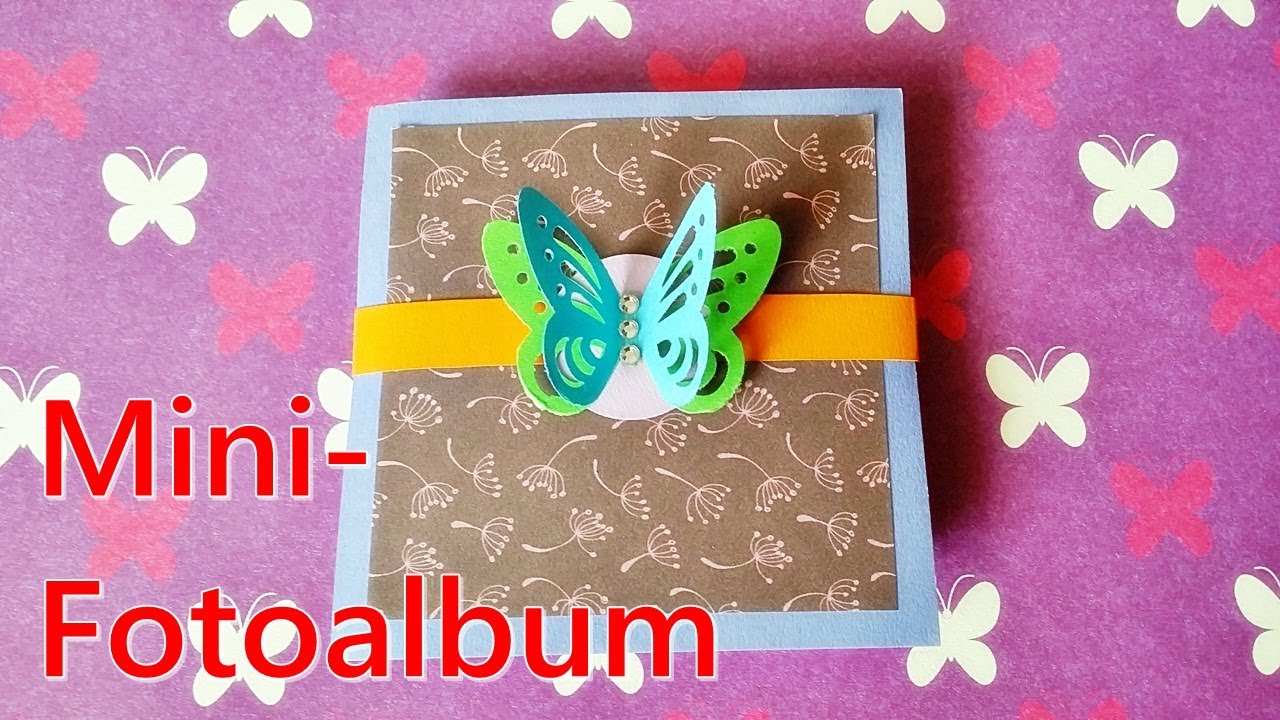 Basteln Mini Fotoalbum Diy Ziehkarte Leporello Album Selber Machen Youtube