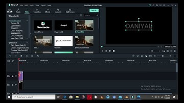 How to Make Smoke Text Reveal Animation intro in FILMORA 9