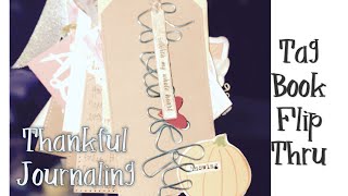 Gratitude Journal Tag Book Flip Thru