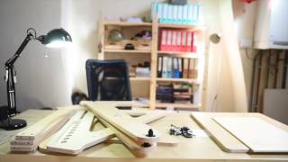 First unboxing of Jaswig standing desk - YouTube