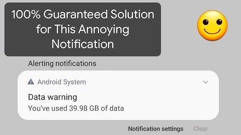 How to Remove Data Warning notification in just 30 sec 100% Working Trick Step by Step Guide