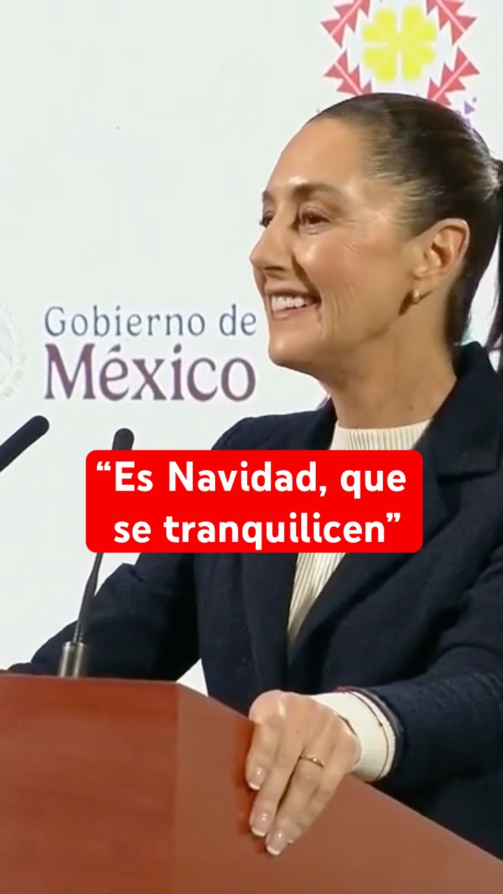 Sheinbaum envía mensaje navideño a la oposición #shorts