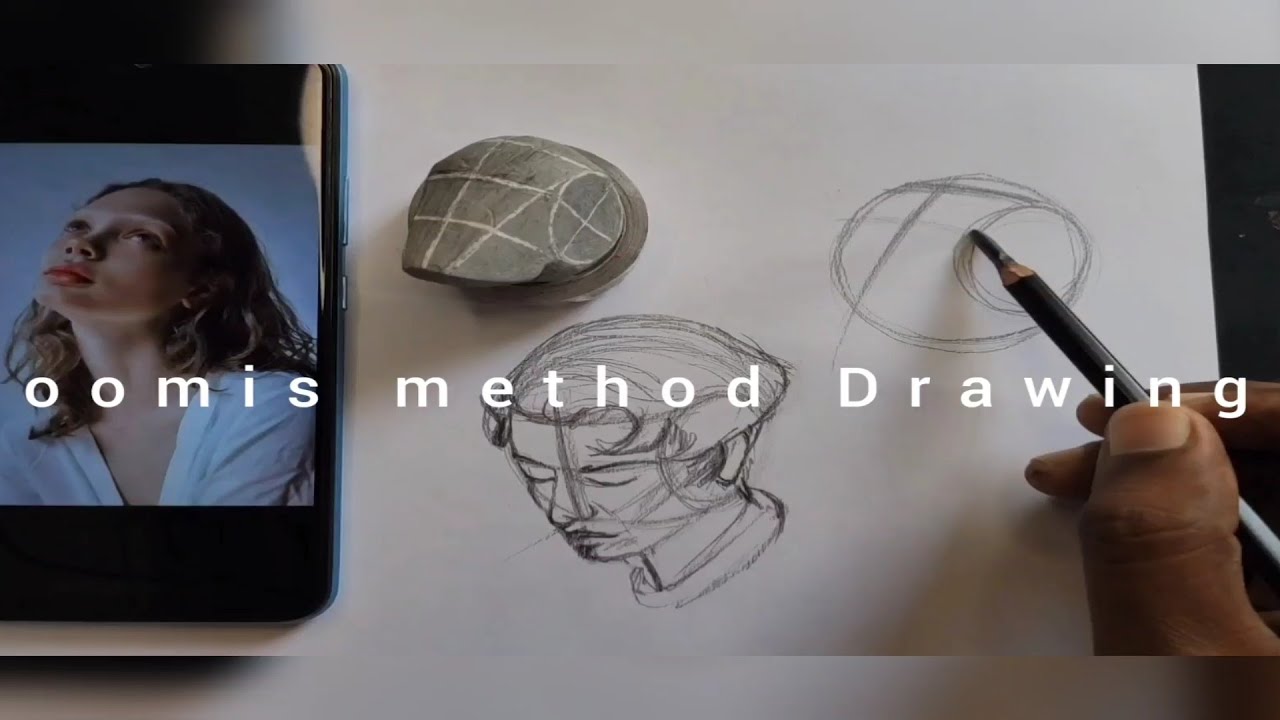 Loomis method drawing || how to draw heads - YouTube