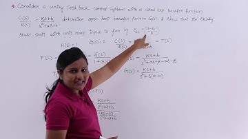 Problem to Calculate Steady State Error and Open Loop Transfer Function