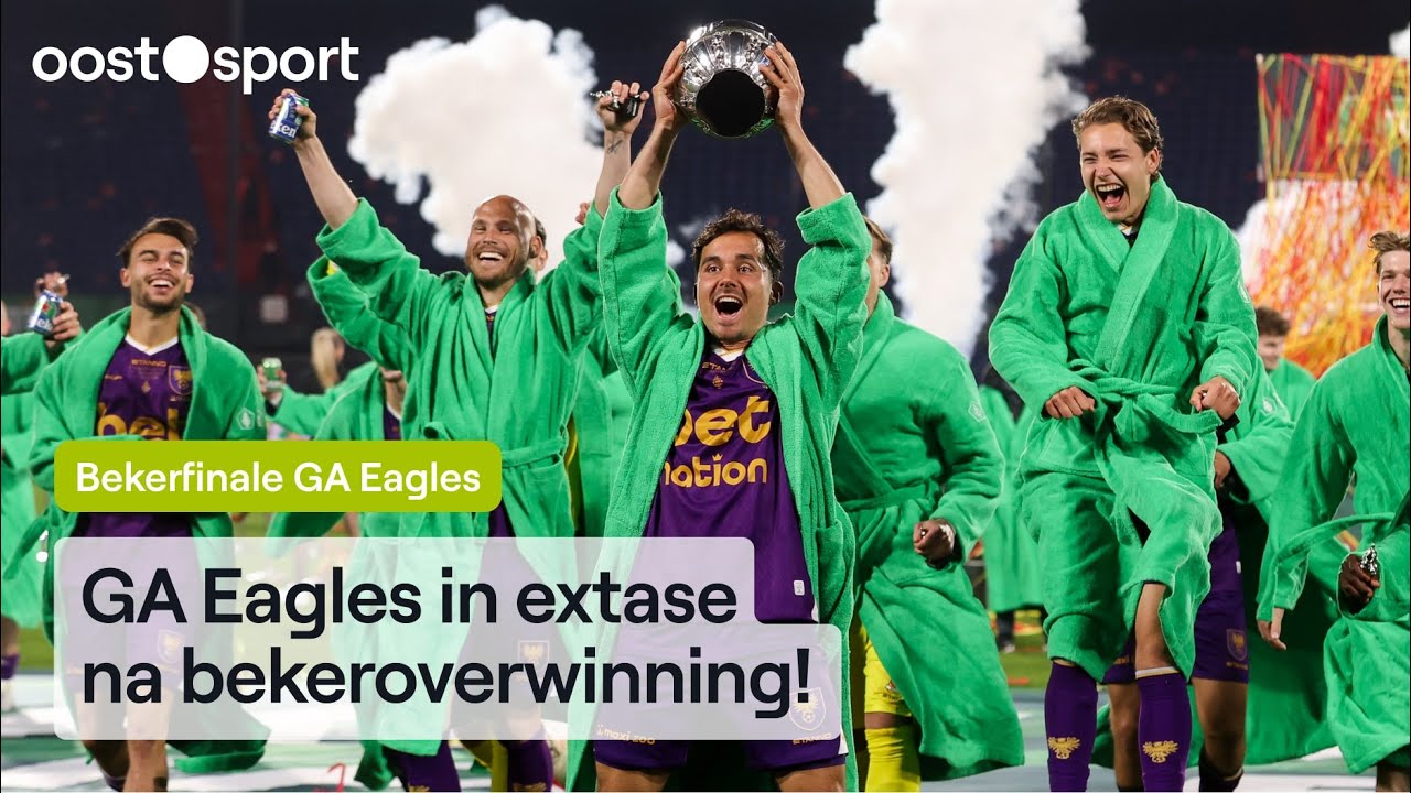 Volksfeest in De Kuip en Deventer na historische bekerzege GA Eagles | Oost