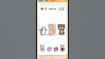 Brain out solve level 36-Where is the cat above this text #shorts #braintest