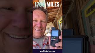 Walkie Talkies that Work - Virginia City, Nevada to St Louis, MO