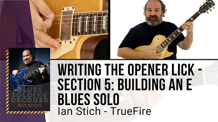 Ian Stich Guitar Lesson - Writing the Opener Lick ...