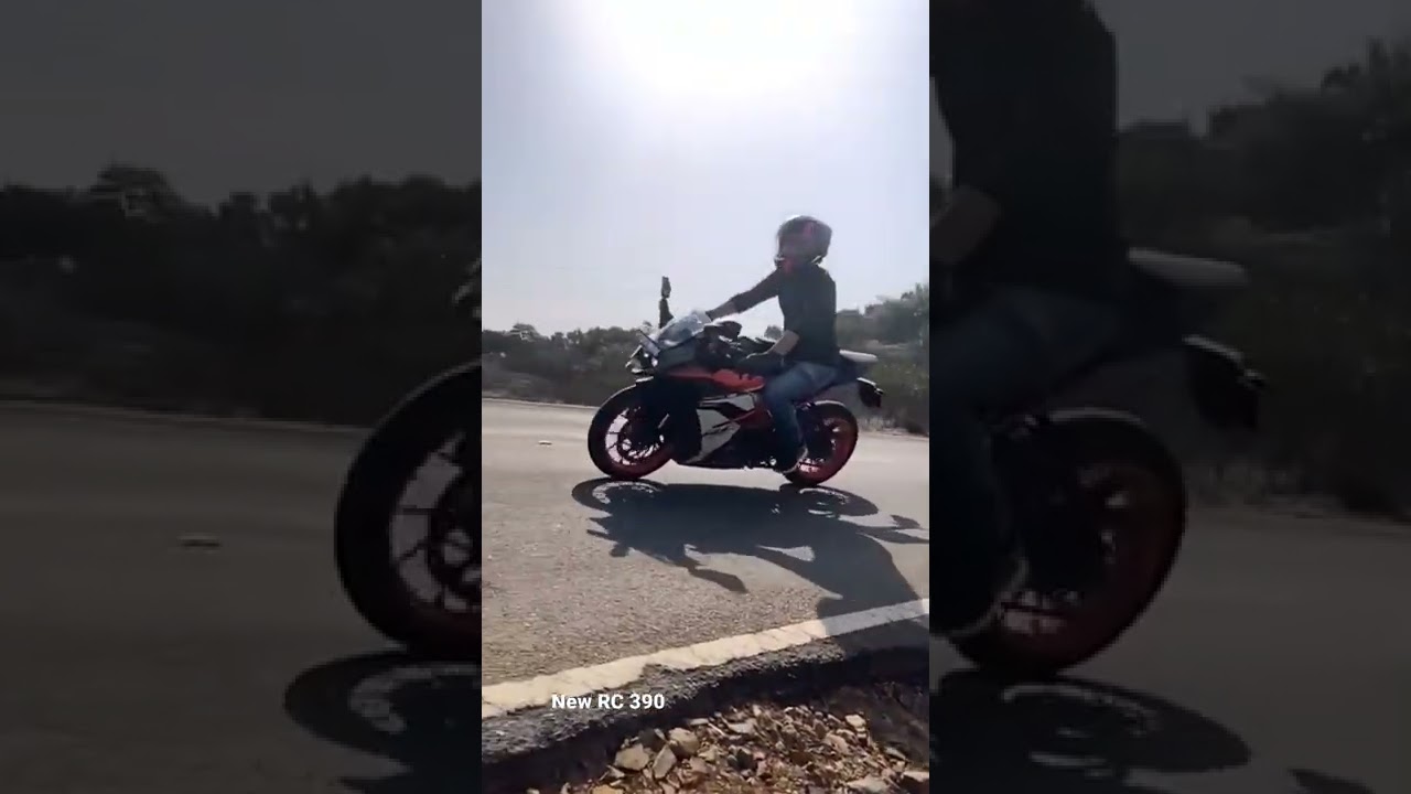 New RC 390 2022 cornering testing