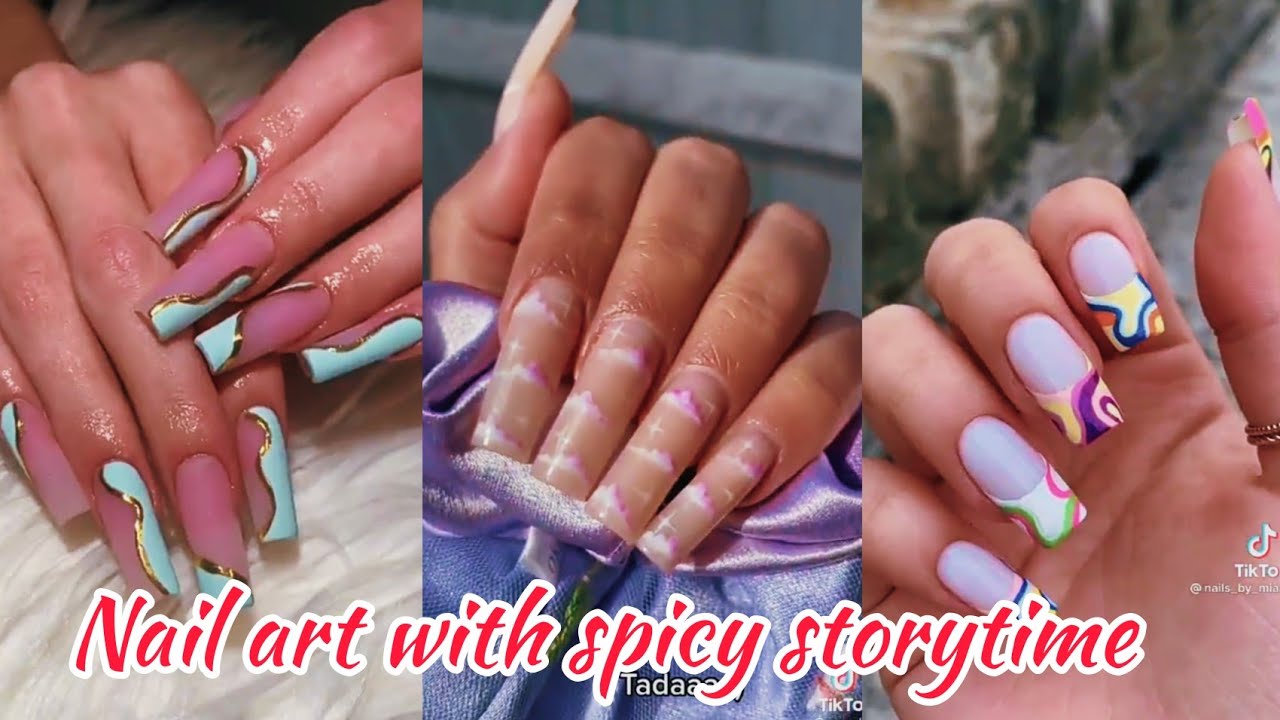 🦋 Pretty Acrylic nail art with storytime compilation [ FULL