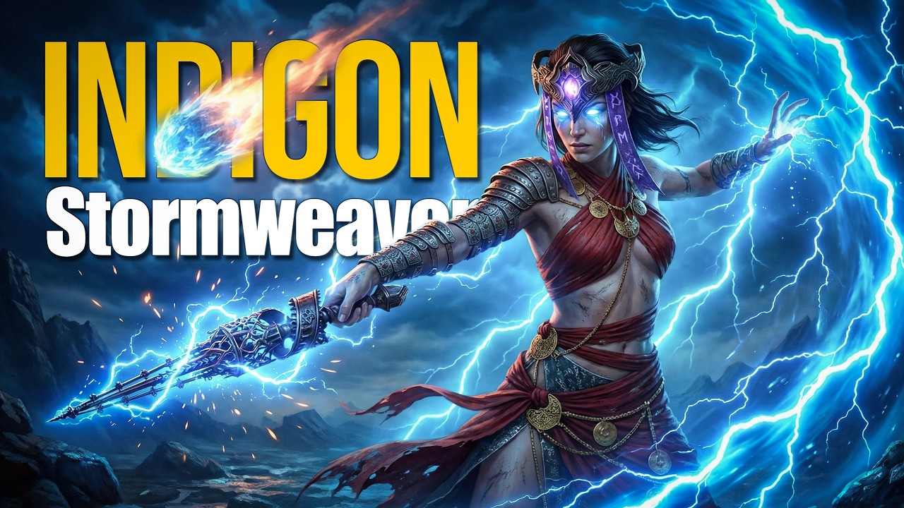 [PoE 2] Indigon Stormweaver | Руководство по сборке с 100-кратным увеличением урона и маны | Adon...