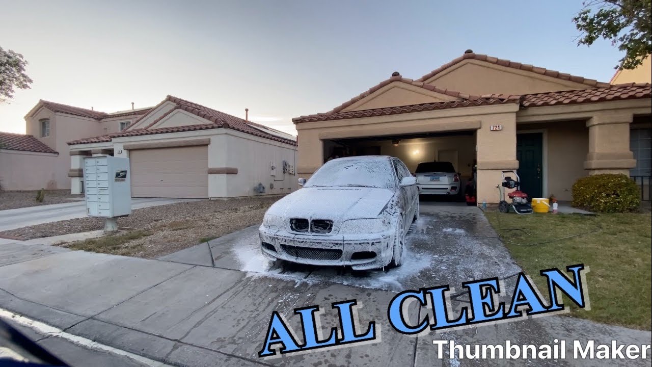 Foam cannon action + waxing miley YouTube