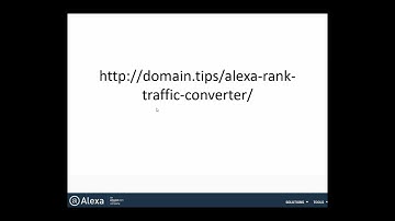 From Alexa Rank to Estimated Traffic / Domain.Tips