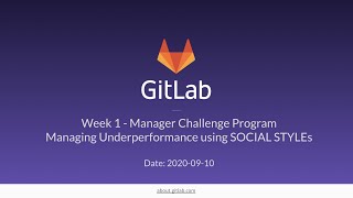 Week 1 Manager Challenge - SOCIAL STYLEs and Underperformance