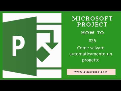 Video: Come Salvare Automaticamente