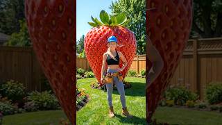 Building a Pink Luxury Bedroom Inside a Giant Strawberry 🍓✨