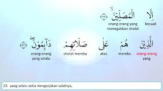 Qurvid 070 Al Maaarij - Misyari Rasyid Al Afasi Al Quran Terjemah Perkata