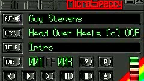 Head Over Heels (ZX Spectrum) - complete soundtrack