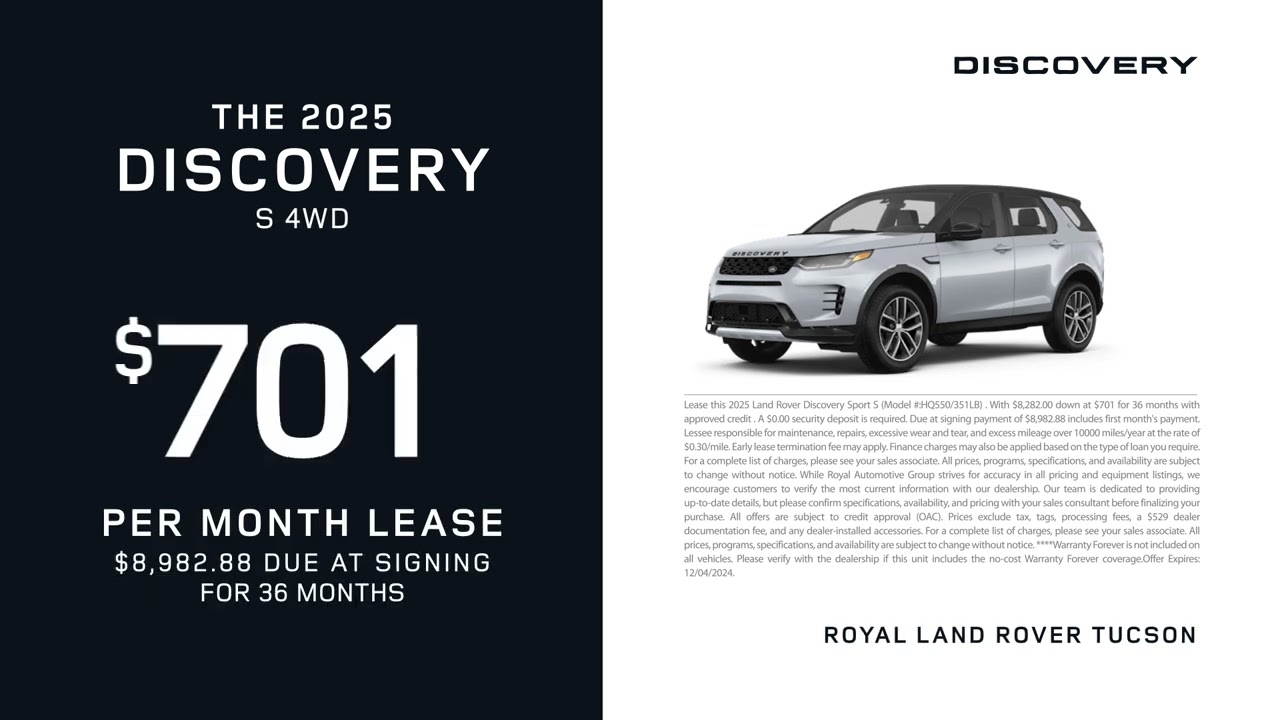 Land Rover Discovery 12/02/2024 4630480