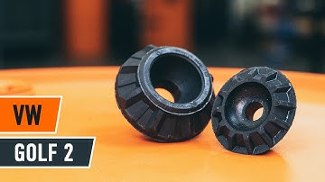 How to change rear strut mount VW GOLF 2 [TUTORIAL AUTODOC]